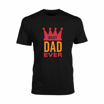 Special Fathers Day Printed T-shirt unisex, White/Black
