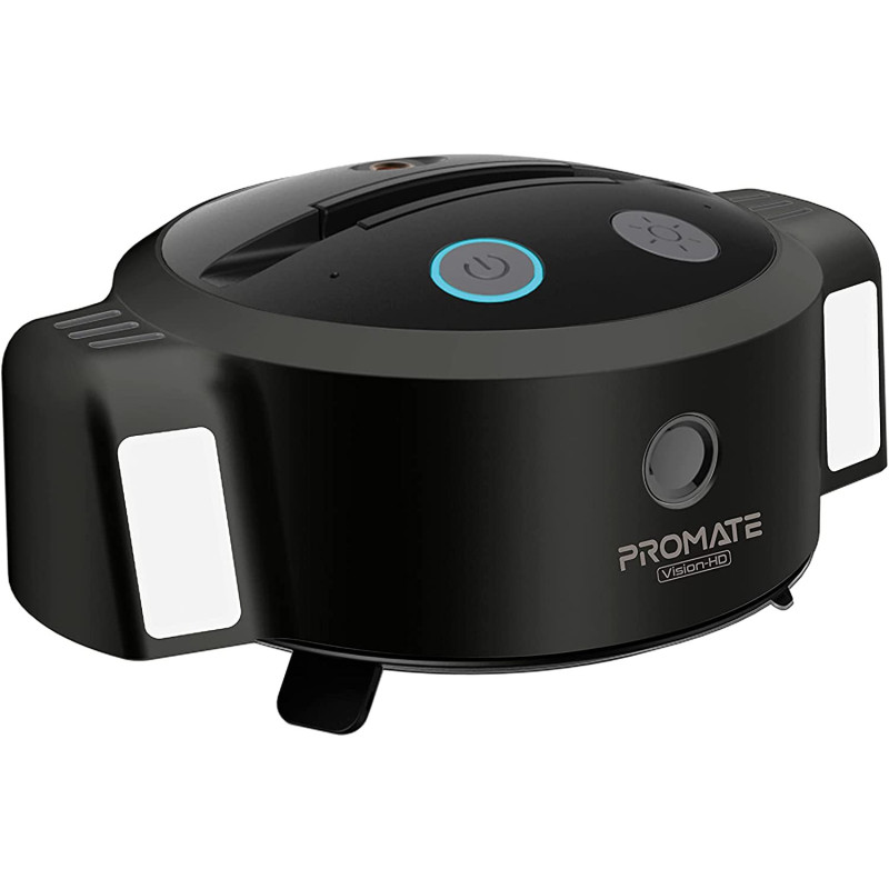 Promate 1080P Web Camera, 3-In-1 Ai Auto Tracking Hd Streaming Smart Webcam With Built-In 3000Mah Power Bank, Vision-Hd
