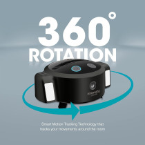 Promate 1080P Web Camera, 3-In-1 Ai Auto Tracking Hd Streaming Smart Webcam With Built-In 3000Mah Power Bank, Vision-Hd