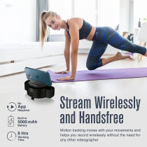 Promate 1080P Web Camera, 3-In-1 Ai Auto Tracking Hd Streaming Smart Webcam With Built-In 3000Mah Power Bank, Vision-Hd