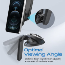 Promate Car Phone Holder, Magnetic Stick-On Dashboard Mobilemount For Iphone13 Pro Max/13 Mini/13Pro/ Galaxy S22/S21,Magmount-Xl