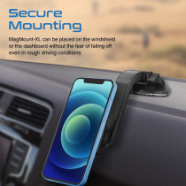 Promate Car Phone Holder, Magnetic Stick-On Dashboard Mobilemount For Iphone13 Pro Max/13 Mini/13Pro/ Galaxy S22/S21,Magmount-Xl
