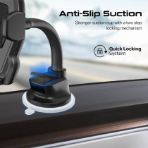 Promate Car Phone Holder, Premium Anti-Distraction Dashboard Car Phone Mount For Iphone 14, Galaxy S22, Dashmount