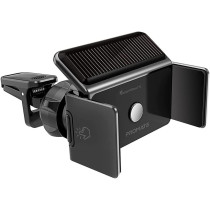 Promate Solar Powered Car Phone Holder, Eco Powered Ac Vent Mount Holder For Iphone 13,Galaxy S21, Gps, Solarmount