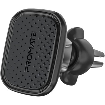 Promate Magnetic Car Mount, Universal Cradleless Ac Vent Phone-Holder,360-Degree Rotatable Design For Iphone13, Samsung S22, Ventmag-Xl