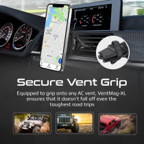Promate Magnetic Car Mount, Universal Cradleless Ac Vent Phone-Holder,360-Degree Rotatable Design For Iphone13, Samsung S22, Ventmag-Xl
