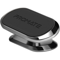 Promate Magnetic Car Phone Holder, Universal Cradleless Stick-On Dashboard Mount With Anti-Slip Grip Magnetto-3 Black