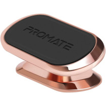 Promate Magnetic Car Phone Holder, Universal Cradleless Stick-On Dashboard Mount With Anti-Slip Grip Magnetto-3 Rose Gold