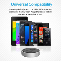 Promate Magnetic Mount, Universal Flat Stick On Dashboard Magnetic Mount Holder For Smartphones, Gps And Mini Tablets, Magmini