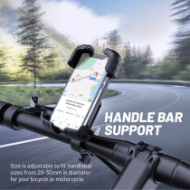 Promate Bike Phone Holder, 360 Degree Rotatable Anti-Shake Bicycle Phone Mount Holder With Anti-Slip Grip, Bikemount-2