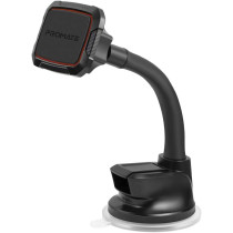 Promate Magnetic Windshield Car Phone Holder, Super-Strong Magnetic Dashboard Car Phone Holder For Smartphones,Garmin,Magmount-6 Maroon