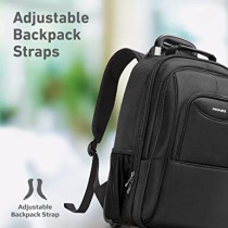 Promate Trolley Bag, Premium 2-In-1 Trolley Bag And Backpack With Secure Zippers For 16â€ Laptops,Macbooks,Ipad,Xps 13, Mogul-Tr