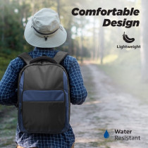 Promate Laptop Backpack, Lightweight Comfortable 15.6 Inch Laptop Backpack, Macbook Air, Ipad Air, Xps 13, Limber-Bp, Black