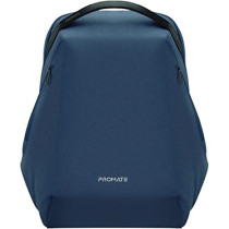 Promate Laptop Backpack 15.6 Inch, Stylish Adjustable Eco-Friendly Backpack, Asus, Macbook, Dell, Ecopack-Bp Blue