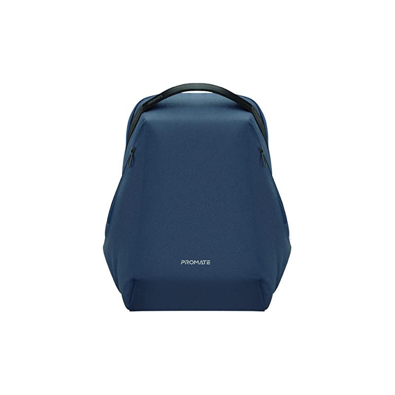 Promate Laptop Backpack 15.6 Inch, Stylish Adjustable Eco-Friendly Backpack, Asus, Macbook, Dell, Ecopack-Bp Blue