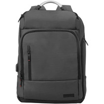 Promate Laptop Backpack, Multi-Storage Water-Resistant 17.3 Inch Laptop Bag With Anti-Theft Pockets, Trekpack-Bp - Black