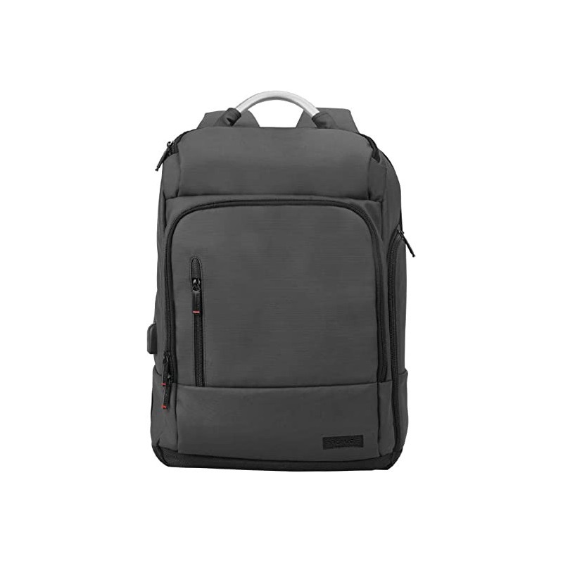 Promate Laptop Backpack, Multi-Storage Water-Resistant 17.3 Inch Laptop Bag With Anti-Theft Pockets, Trekpack-Bp - Black