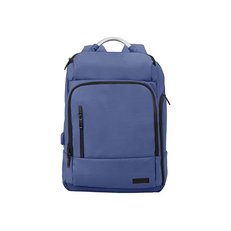Promate Laptop Backpack, Multi-Storage Water-Resistant 17.3 Inch Laptop Bag With Anti-Theft Pockets, Trekpack-Bp - Blue