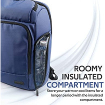 Promate Laptop Backpack, Multi-Storage Water-Resistant 17.3 Inch Laptop Bag With Anti-Theft Pockets, Trekpack-Bp - Blue