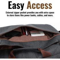 Promate 16 Inch Laptop Messenger Bag, Premium Water-Resistant Shoulder Messenger Bag, Akita-Mb (Black)
