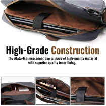 Promate 16 Inch Laptop Messenger Bag, Premium Water-Resistant Shoulder Messenger Bag, Akita-Mb (Black)
