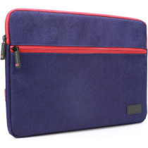 Promate Laptop Sleeve, Lightweight 16 Inch Water-Repellent Protective Fabric Laptop Sleeve, Portfolio-L (Blue)