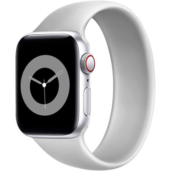 Promate Solo Loop Strap For Apple Watch, Durable Stretchy Silicone Loop, Sweat-Proof Design For Apple Watch Series 1/2/3/4/5/6/Se, Loop