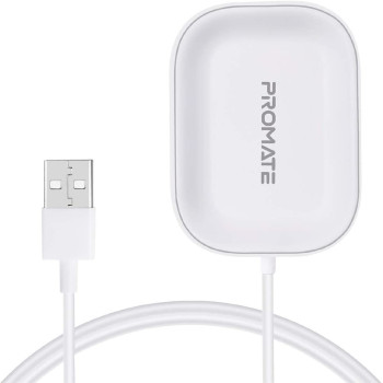 Promate Wireless Charger For Airpods, Powerful 5W Wireless Charging Dock With Over-Charging Protection For Airpods,Airpods Pro, Aurapod-1