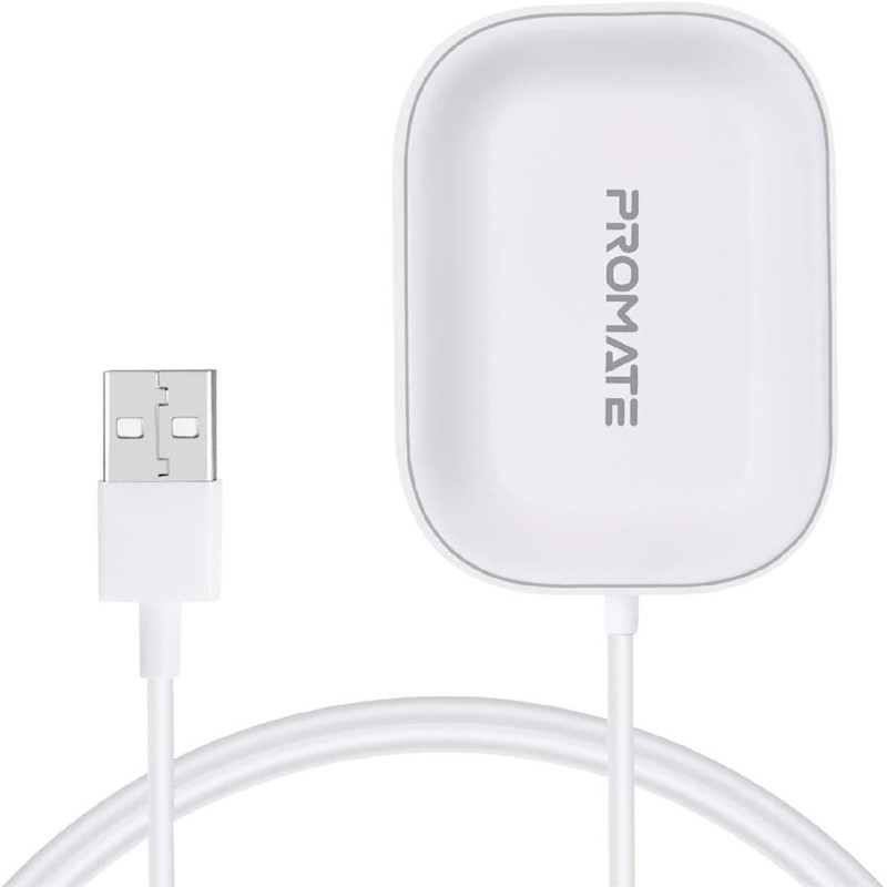 Promate Wireless Charger For Airpods, Powerful 5W Wireless Charging Dock With Over-Charging Protection For Airpods,Airpods Pro, Aurapod-1