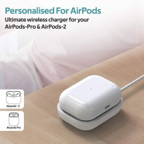 Promate Wireless Charger For Airpods, Powerful 5W Wireless Charging Dock With Over-Charging Protection For Airpods,Airpods Pro, Aurapod-1