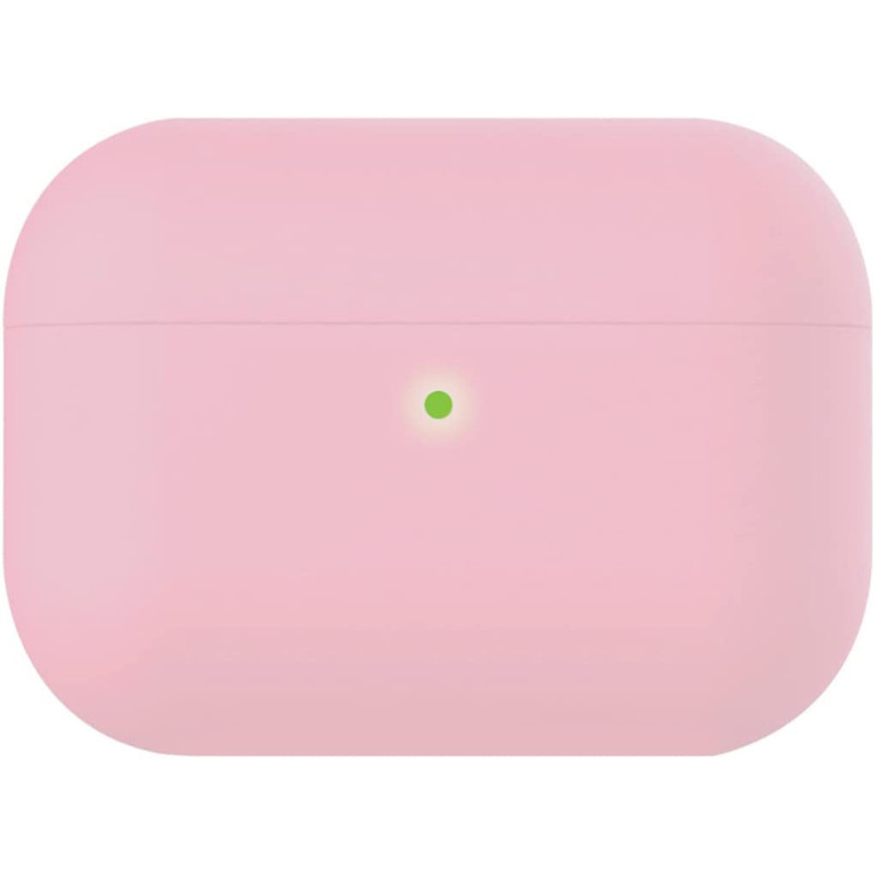Promate Airpods Pro Case Cover,Slim-Fit Soft Silicone Full Protective Shockproof Cover For Apple Airpods Pro,Aircase-Pro (Pink)
