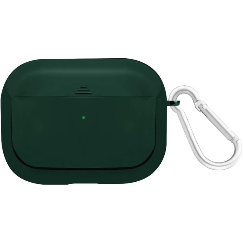 Promate Airpods Pro Case, Lightweight Impact-Resistant Electroplated Tpu Slim-Fit Protective Cover, Glowy-Pro Midnight Green