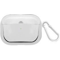 Promate Airpods Pro Case, Lightweight Impact-Resistant Electroplated Tpu Slim-Fit Protective Cover, Glowy-Pro Silver