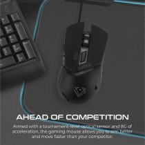 Vertux Wired Gaming Mouse, Ergonomic Quick Responsive 3200 Dpi Optical Sensor Usb Gaming Mouse, For Ps4, Pc, Dominator Grey