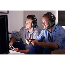 Vertux Wired Gaming Headphone,Over-Ear Surround Sound Multi-Platform,3.5Mm Audio Jack,Adjustable Noise Isolating Mic, Malaga Red
