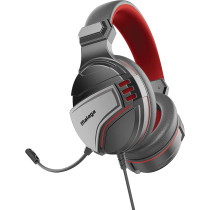 Vertux Wired Gaming Headphone,Over-Ear Surround Sound Multi-Platform,3.5Mm Audio Jack,Adjustable Noise Isolating Mic, Malaga Red