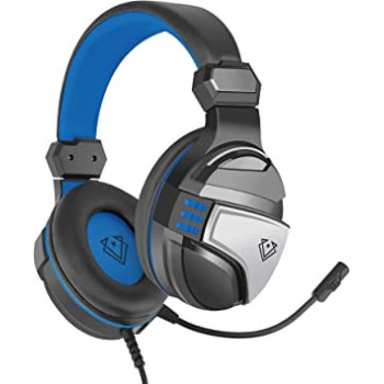 Vertux Wired Gaming Headphone,Over-Ear Surround Sound Multi-Platform,3.5Mm Audio Jack,Adjustable Noise Isolating Mic, Malaga Blue