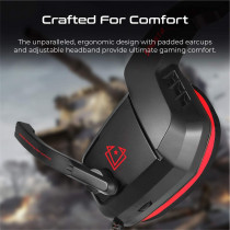 Vertux Gaming Headphone, Professional Over-Ear 3.5Mm, Noise-Isolating Microphone For Xbox One, Pc, Smartphone, Shasta Red