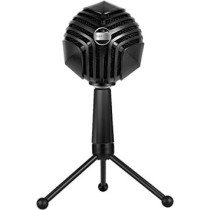 Vertux Microphone For Gaming, Adjustable High Definition Usb,3.5Mm Audio Output, Rgb Led Light And Foldable Tripod Stand, Sphere