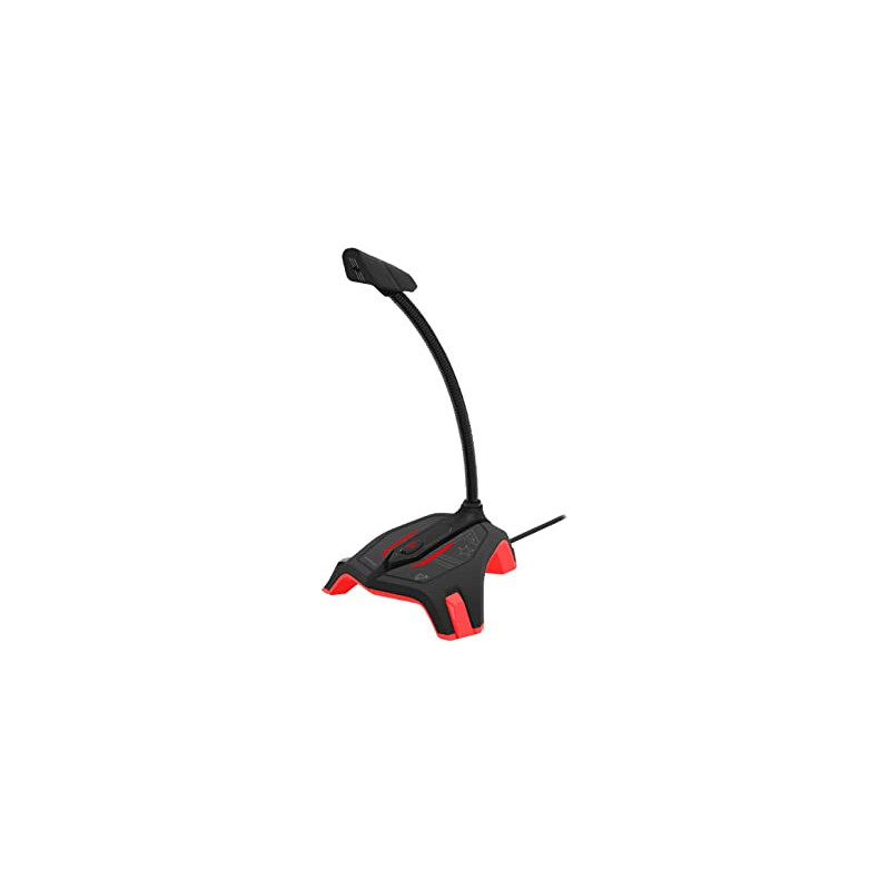 Vertux Gaming Microphone, Professional High Definition Omnidirectional Usb Gaming Mic For Gaming Console, Recording,Pc,Streamer-2 Red