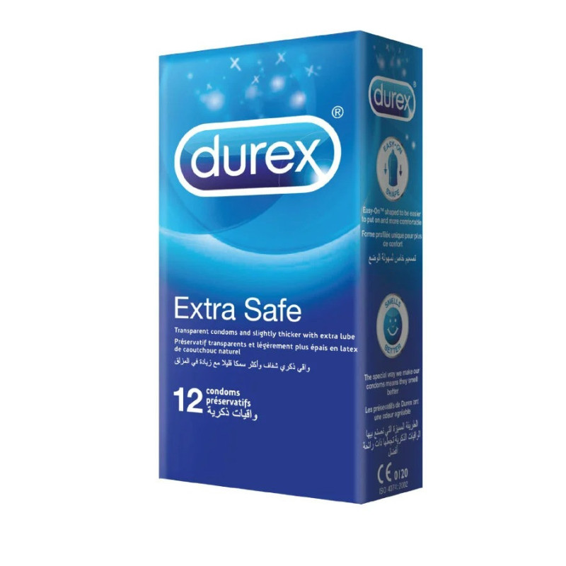 Durex 12-Piece Latex Extra Safe Condoms