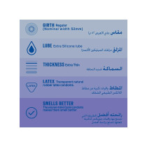 Durex Invisible Extra Thin Lubricated Condoms 12 Pieces