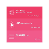 Durex Thin Feel Lubricated Condoms For Men 3 Pieces