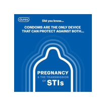 Durex Thin Feel Lubricated Condoms For Men 3 Pieces