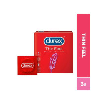 Durex Thin Feel Lubricated Condoms For Men 3 Pieces