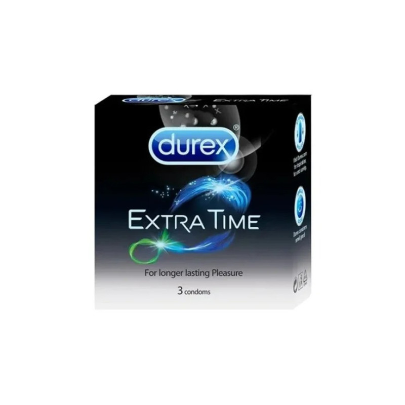Durex Pack Of 3 Extra Time Long Lasting Durex Condoms