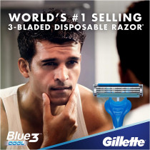 Gillette 8-Piece Blue3 Cool Razor Set Blue/Silver