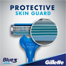 Gillette 8-Piece Blue3 Cool Razor Set Blue/Silver