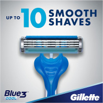 Gillette 8-Piece Blue3 Cool Razor Set Blue/Silver