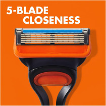 Gillette 4-Piece Fusion5 Razor Blades Orange/Silver